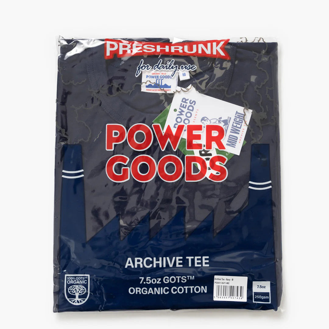 Power Goods Archive T-Shirt - Navy
