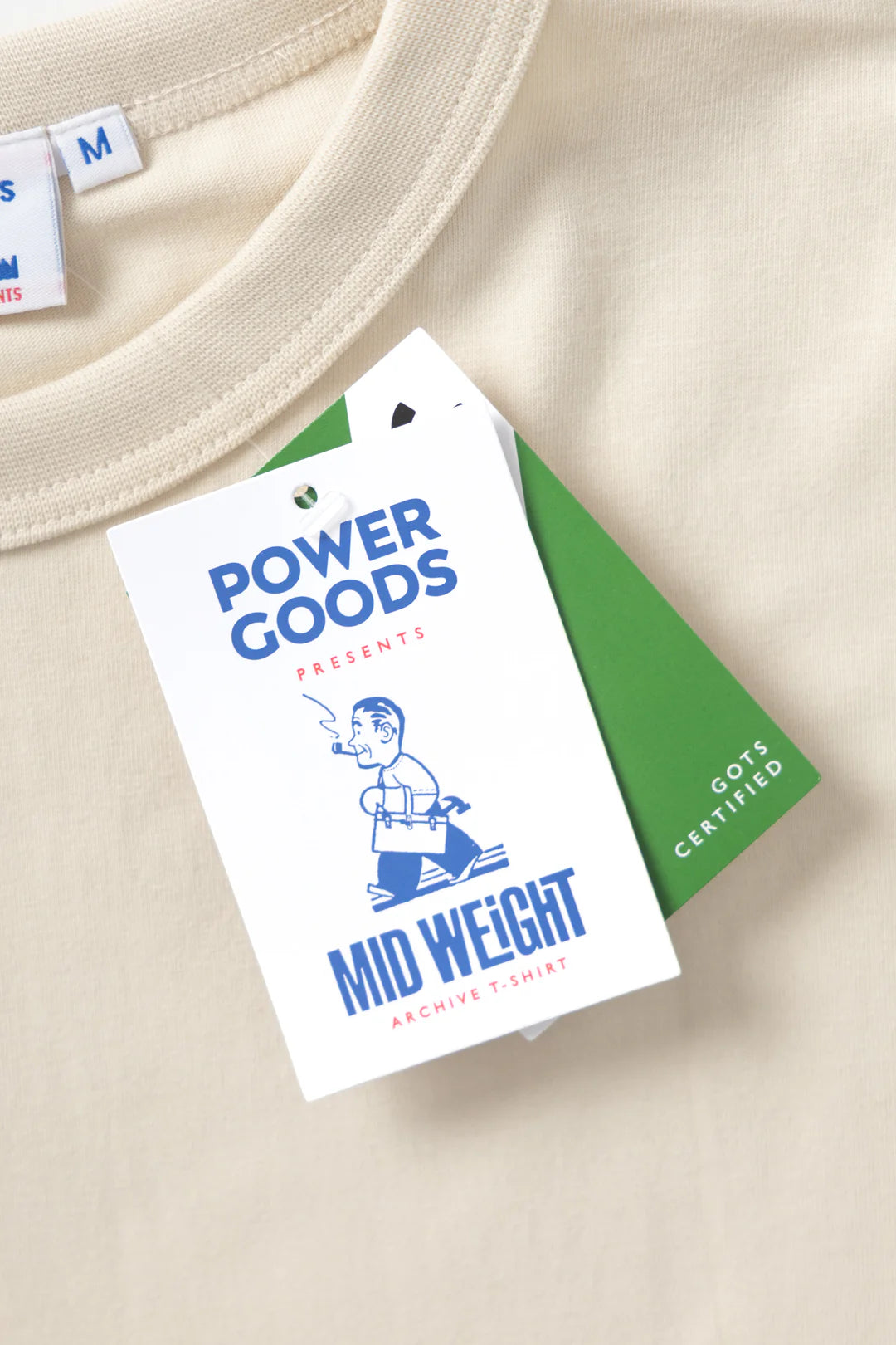 Power Goods Archive T-Shirt - Putty
