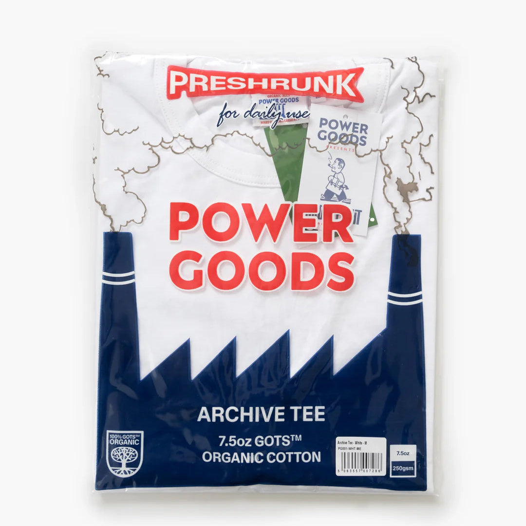 Power Goods Archive T-Shirt - White