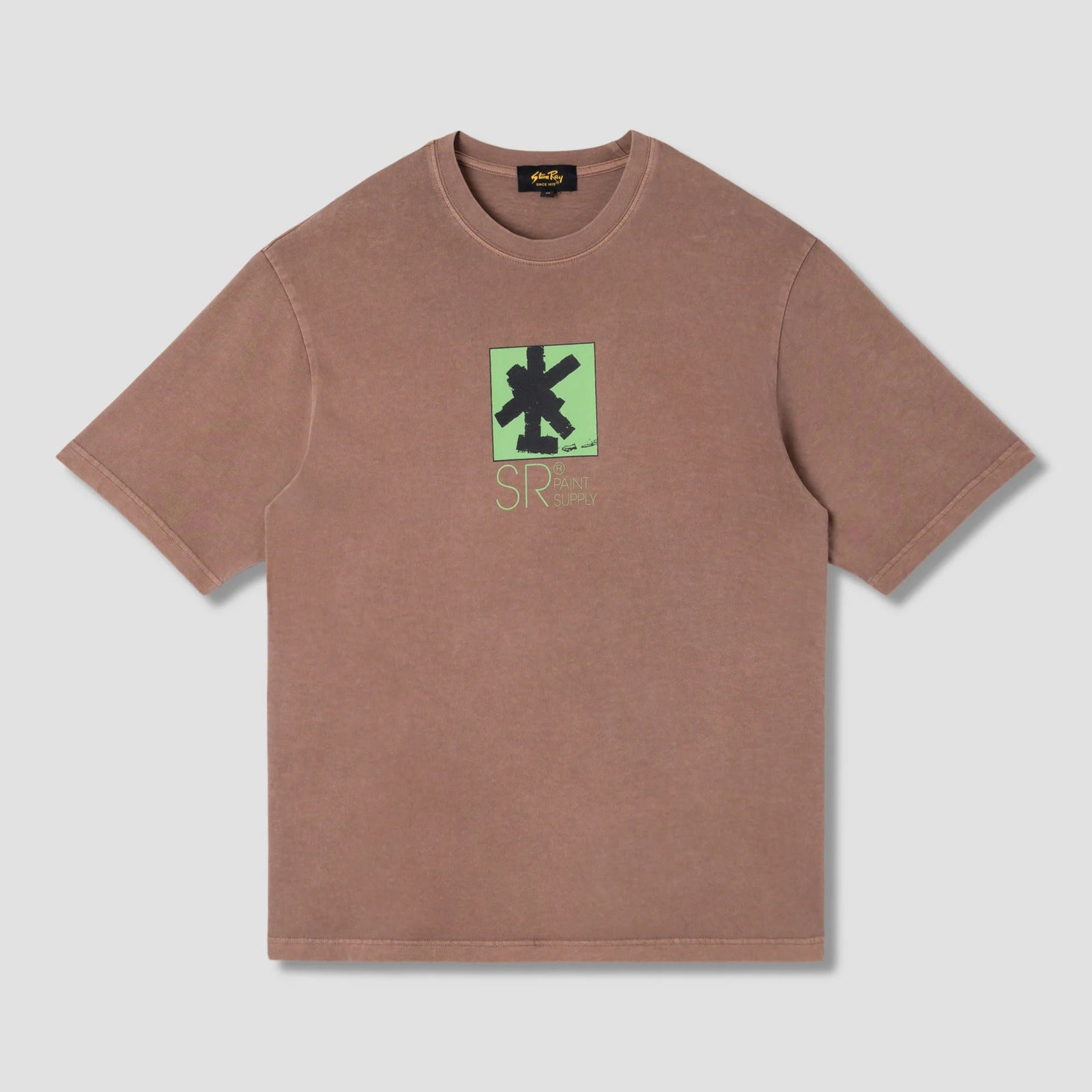 Stan Ray Brush Squares T-Shirt - Acorn