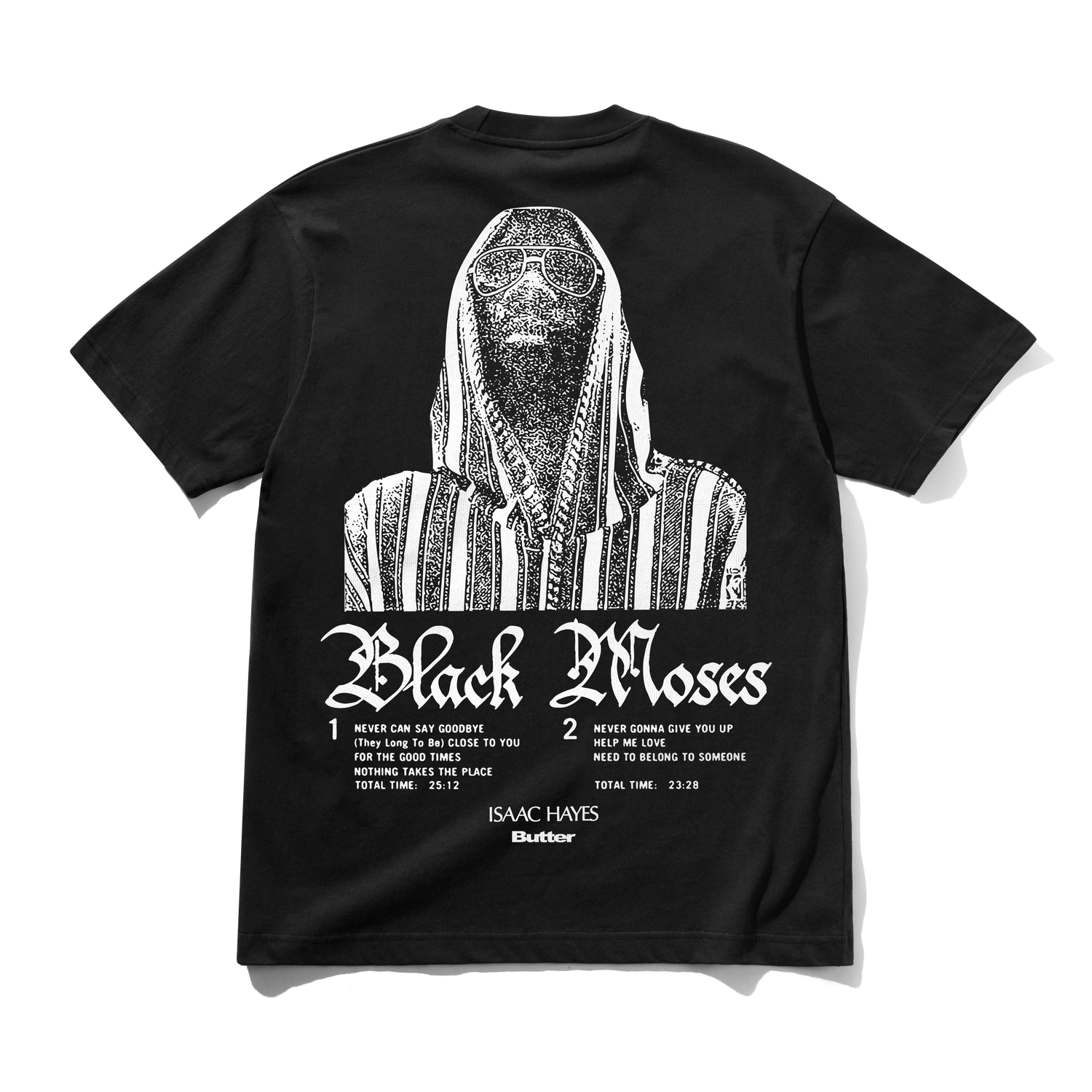 Butter Goods Black Moses T-Shirt - Washed Black