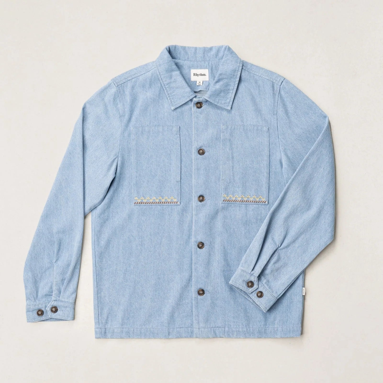 Rhythm Arguam Overshirt - Stone Blue