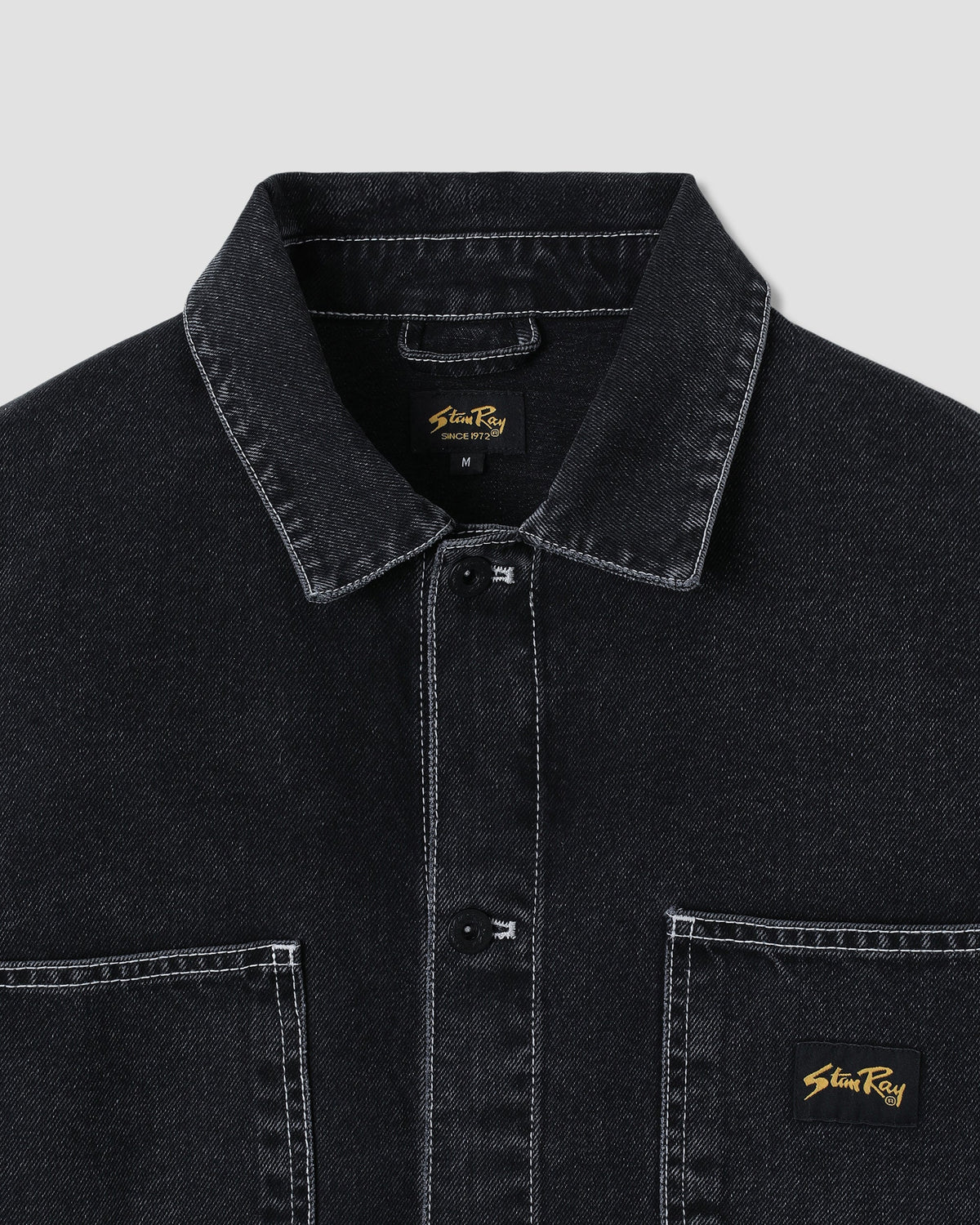 Stan Ray Coverall Jacket - Stonewash Black Denim