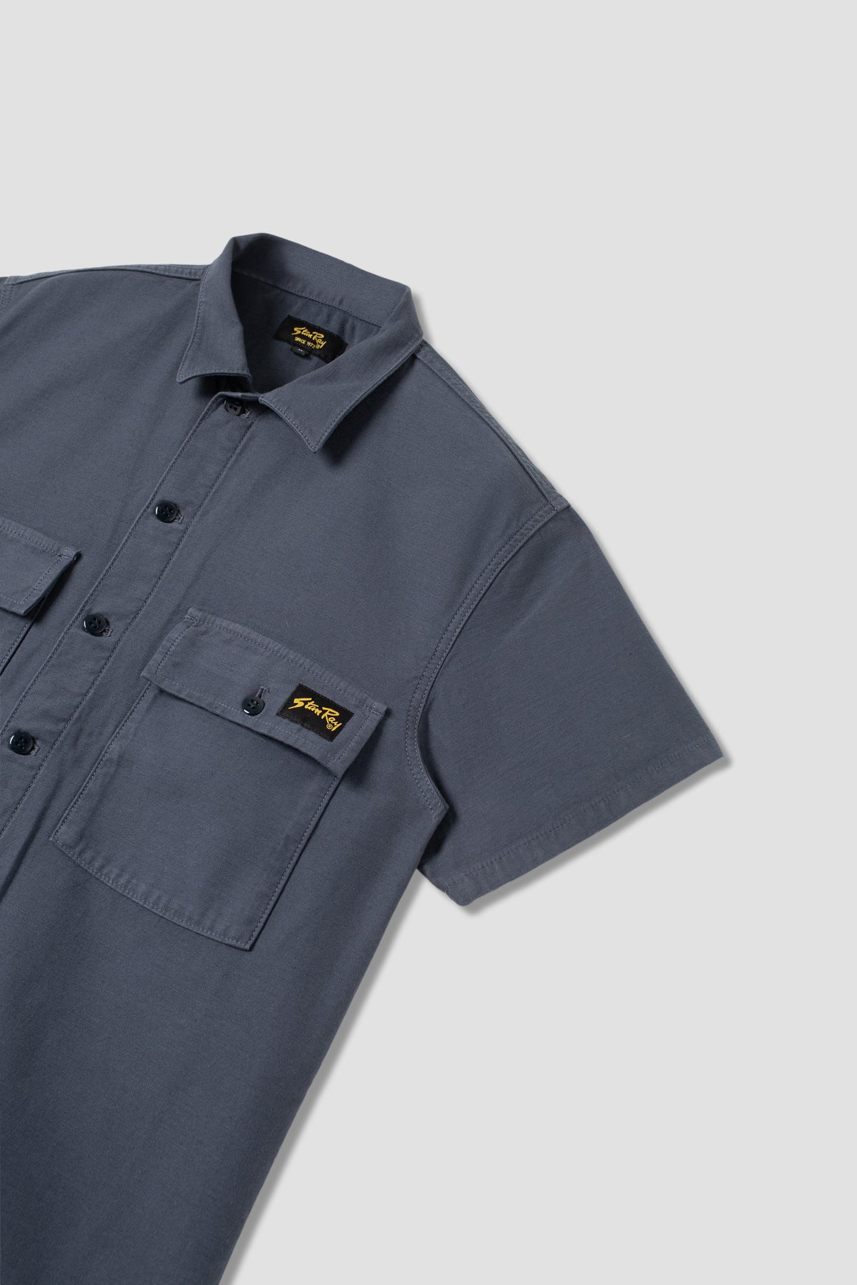 Stan Ray CPO Short Sleeve Shirt - Navy Sateen