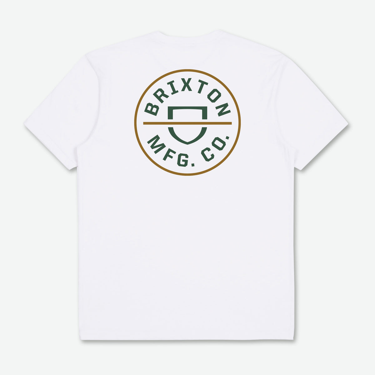 Brixton Crest 2 T-Shirt - White/ Pine