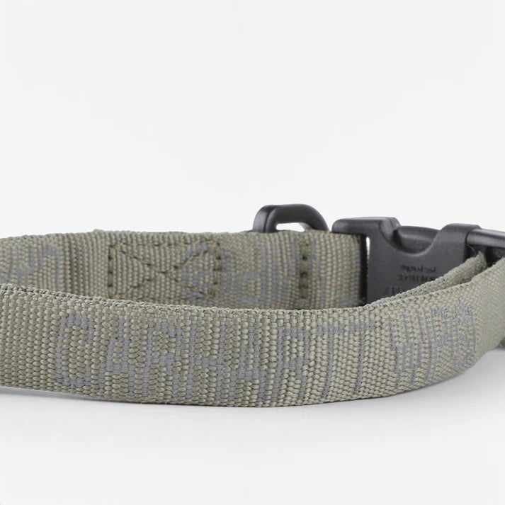 Carhartt WIP Tour Dog Leash & Collar - Smoke Green / Reflective