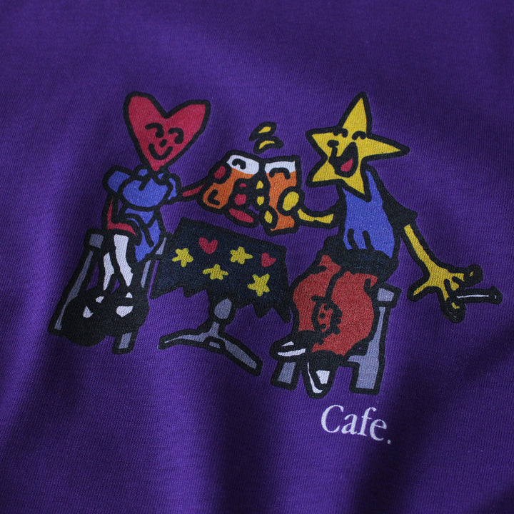 Skate Cafe Cheers T-Shirt - Purple