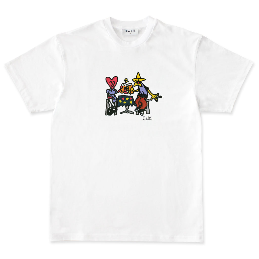 Skate Cafe Cheers T-Shirt - White