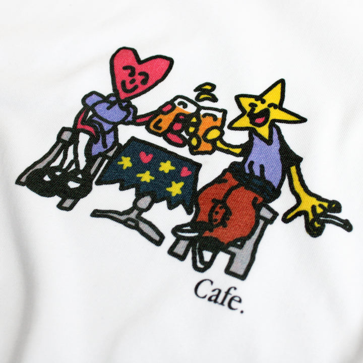 Skate Cafe Cheers T-Shirt - White