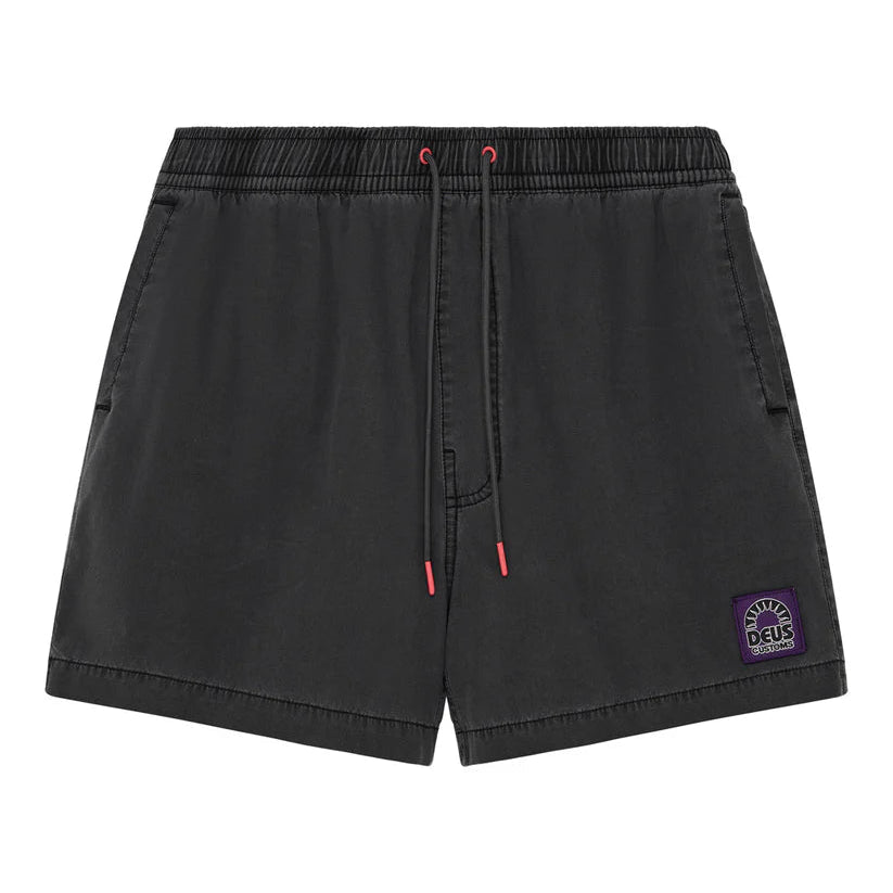 Deus Sandbar Garment Dyed Short - Anthracite