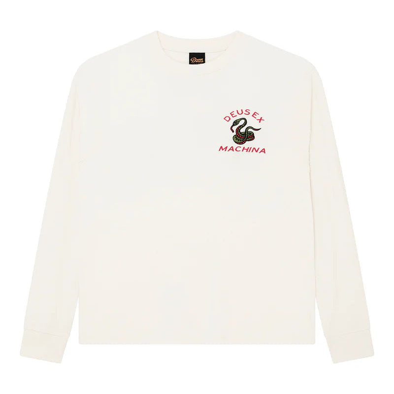 Deus Danger Noodle LS T-Shirt - Dirty White