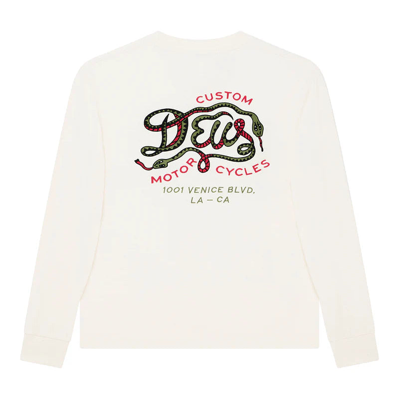 Deus Danger Noodle LS T-Shirt - Dirty White