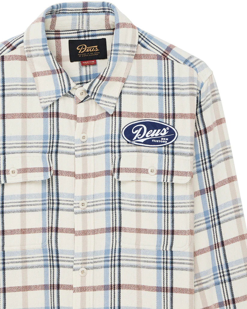 Deus Vacay Check Shirt - Natural Check