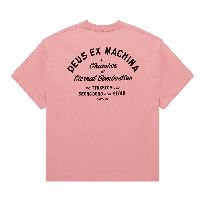 Deus Seoul Sign T-Shirt - Lobster Bisque Pink