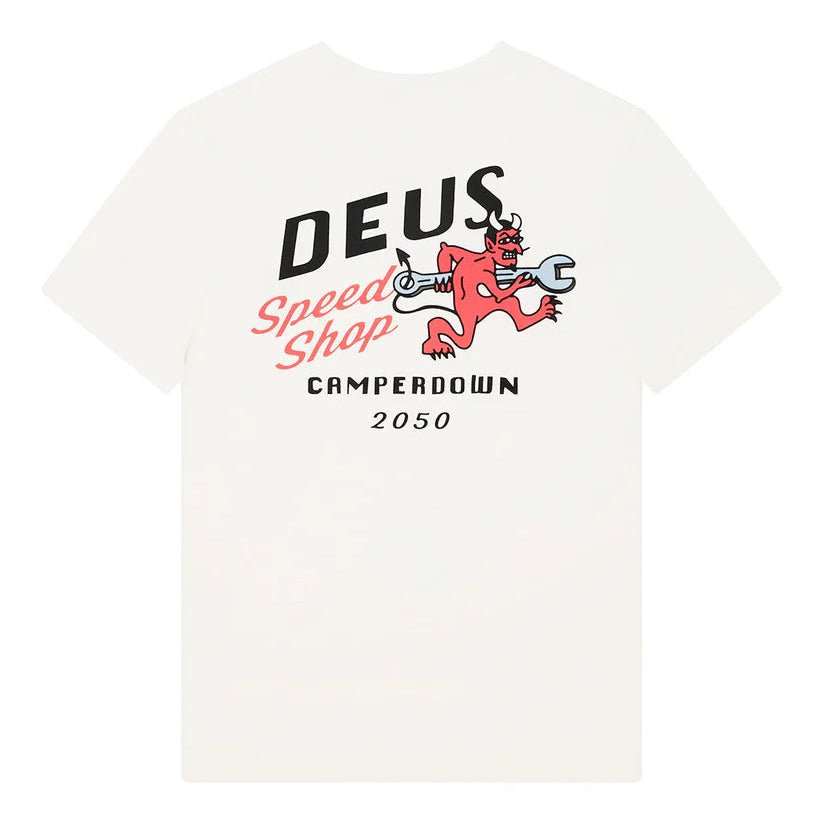 Deus Dogleg T-Shirt - Dirty White
