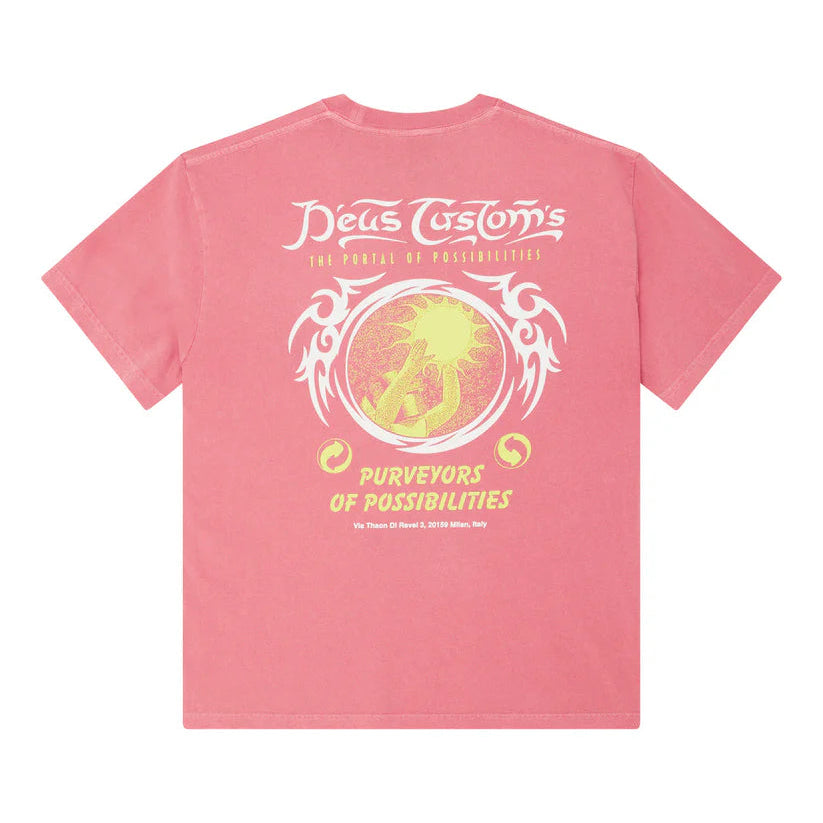 Deus Out Of Reach T-Shirt - Melon Red