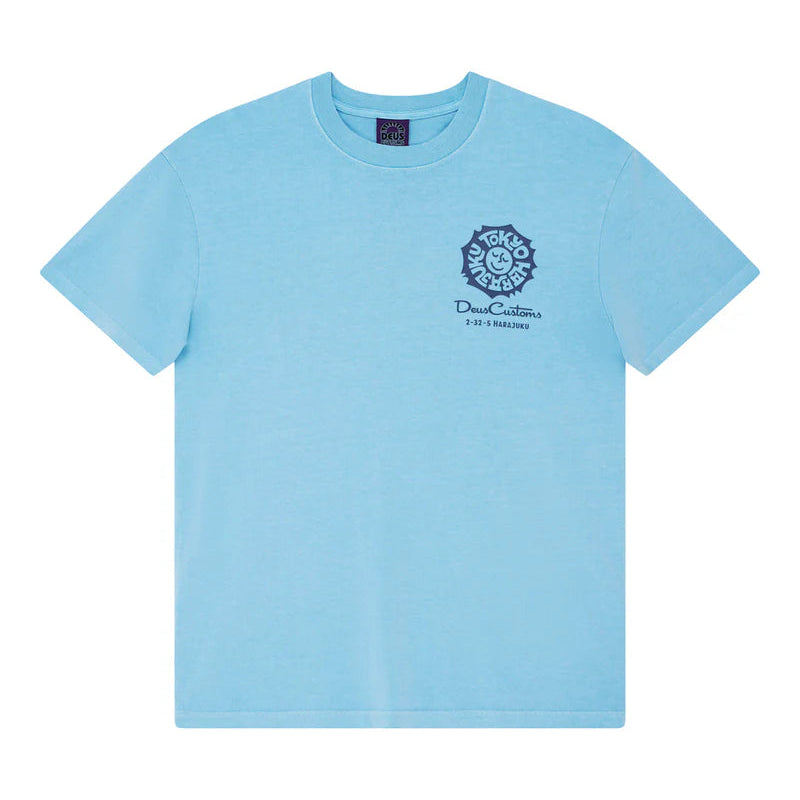 Deus Tokyo Address T-Shirt - Bonnie Blue