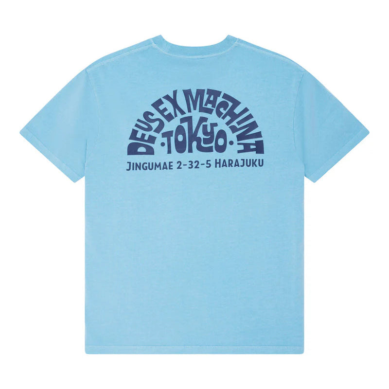 Deus Tokyo Address T-Shirt - Bonnie Blue