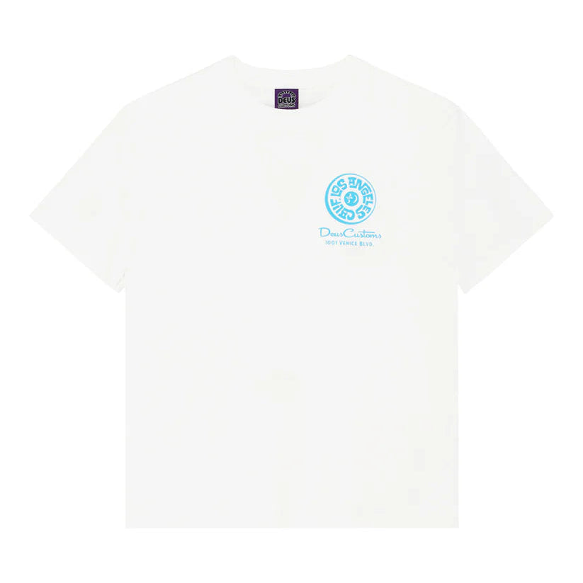 Deus Los Angeles Address T-Shirt - Vintage White