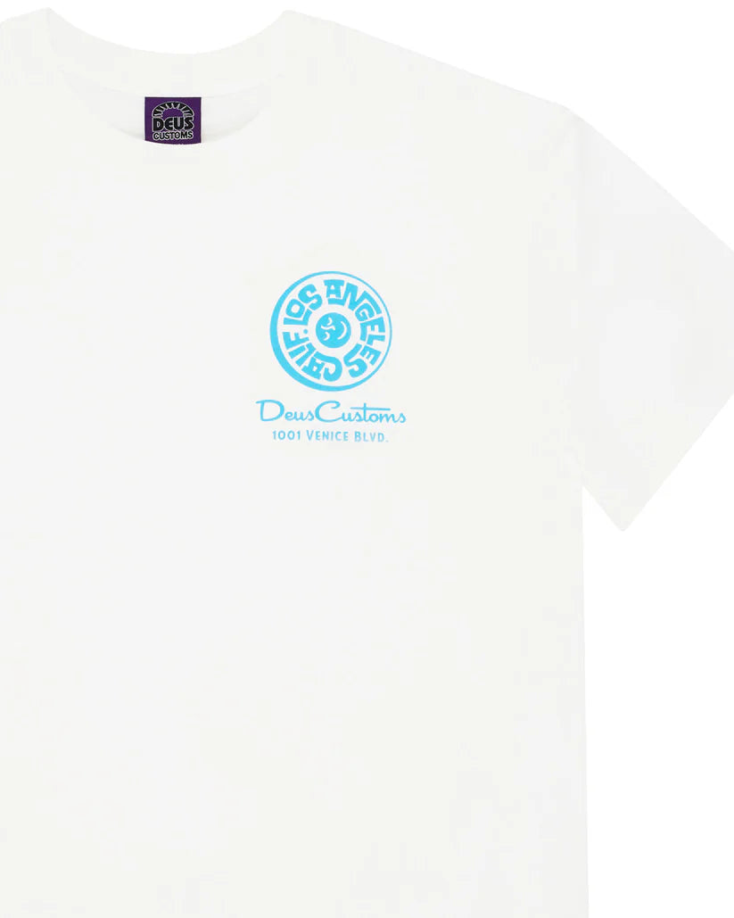 Deus Los Angeles Address T-Shirt - Vintage White