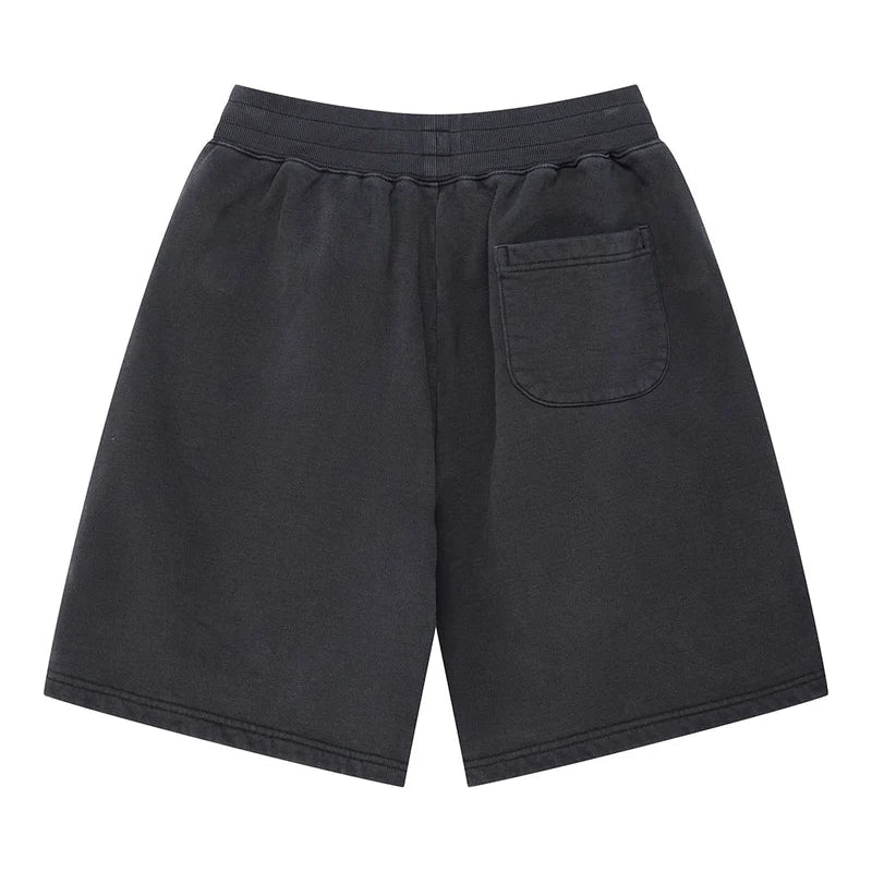 Deus Shield Garment Dyed Track Short - Black