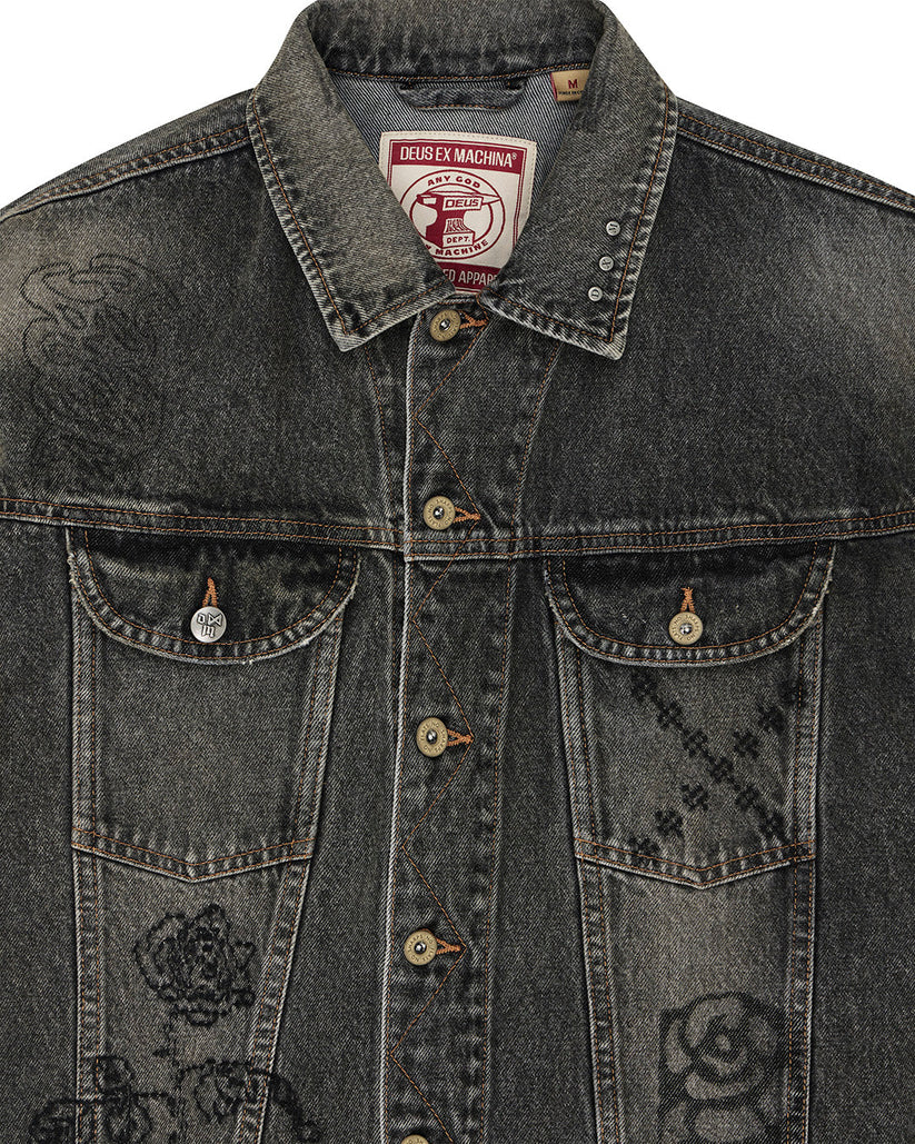 Deus Mephistopheles Noir Jacket - Dirty Anthracite