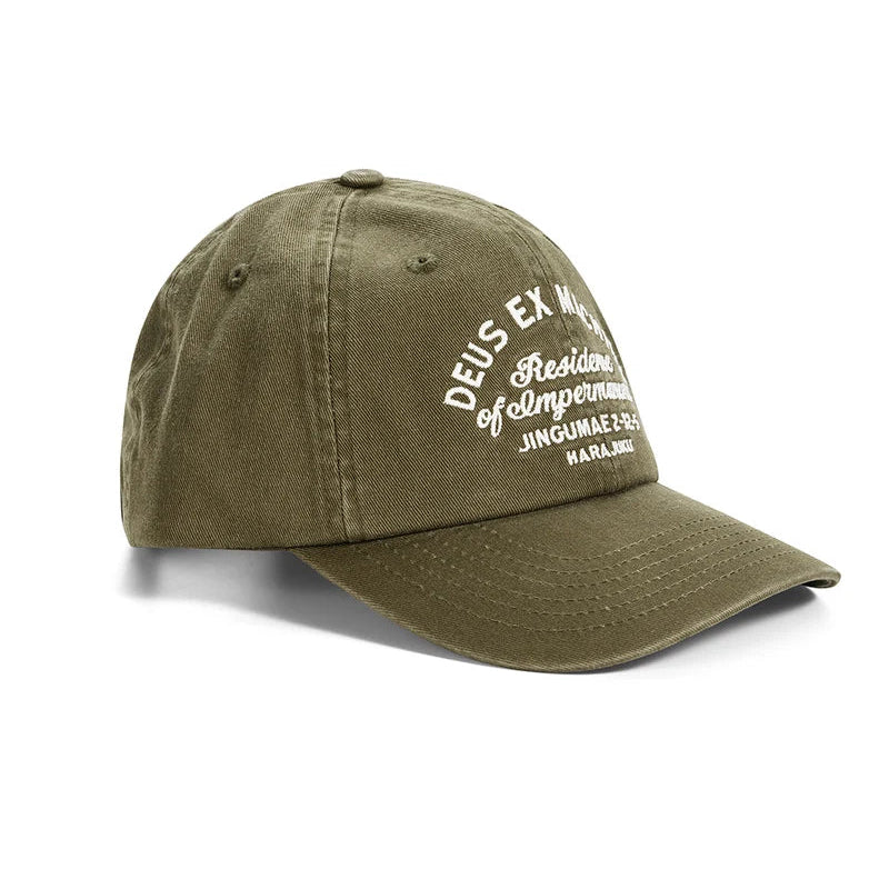 Deus Harajuku Sign Dad Cap - Olive Green