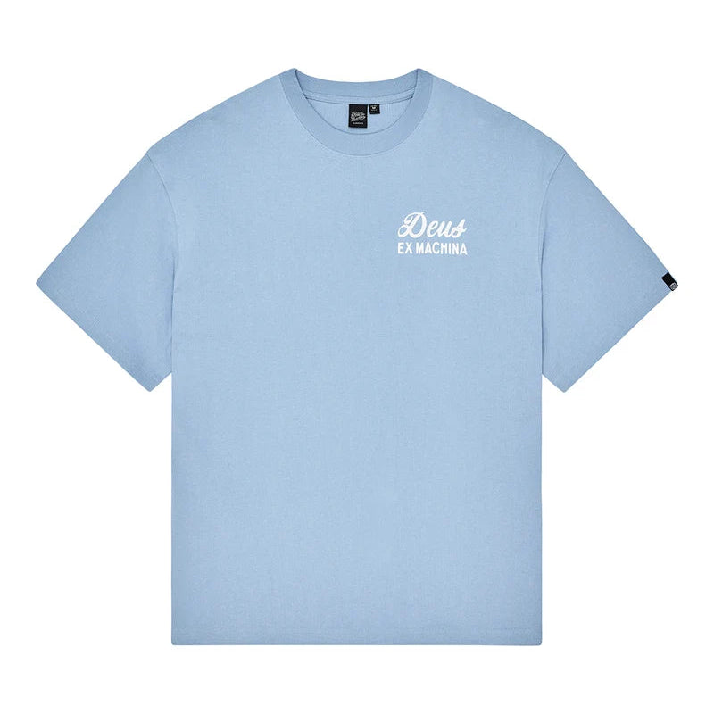 Deus Venice Sign T-Shirt - Glacier Blue