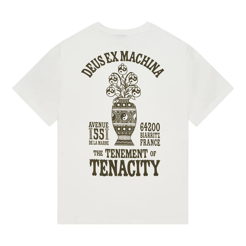Deus Biarritz Ceramic T-Shirt - Vintage White