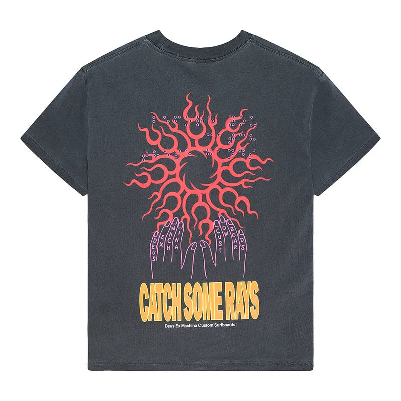Deus Catchin Rays T-Shirt - Anthracite Grey