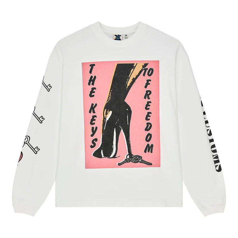 Deus Locket LS T-Shirt - Vintage White