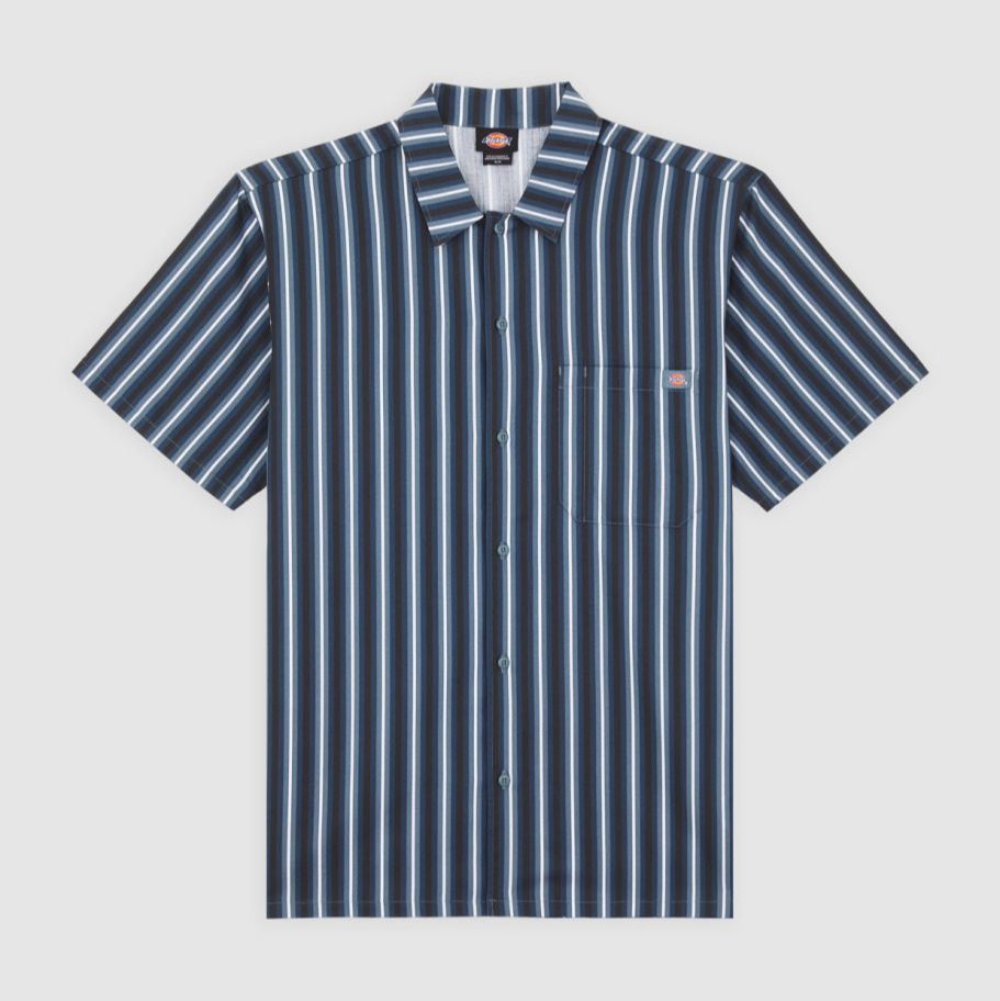 Dickies Multi Stripe Work Shirt - Stormy Weather