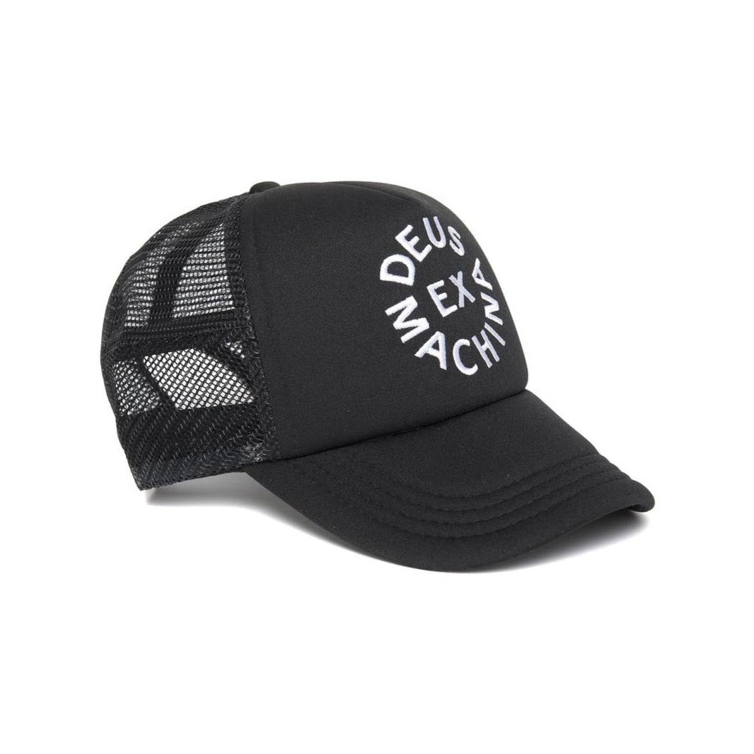 Deus Circle Logo Trucker - Black