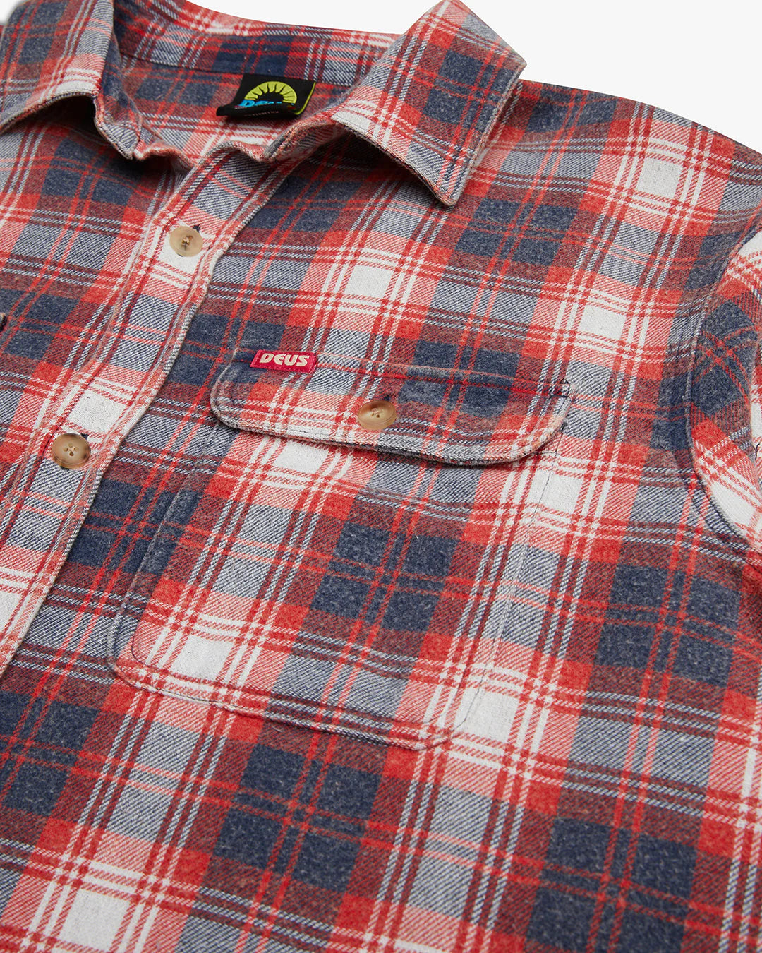 Deus Vacay Check Shirt - Red Check