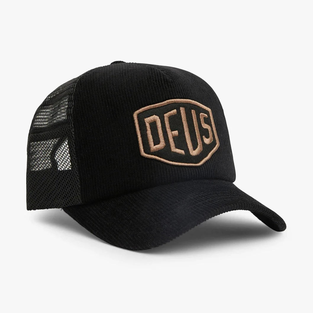 Deus Shield Cord Trucker - Black