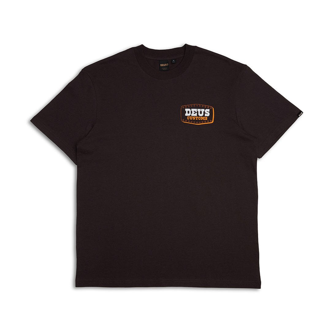 Deus Buckle Up T-Shirt - Chocolate Brown