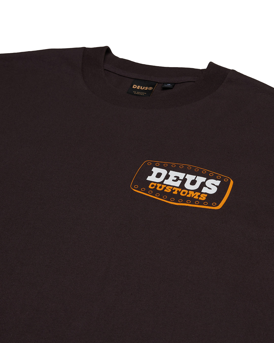 Deus Buckle Up T-Shirt - Chocolate Brown