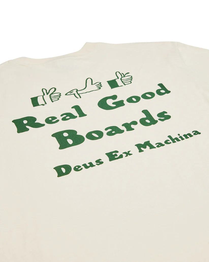 Deus Real Good T-Shirt - Dirty White