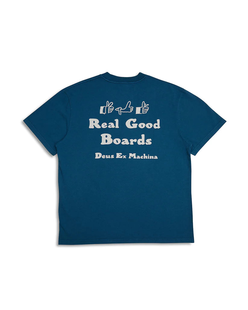 Deus Real Good T-Shirt - Moroccan Blue