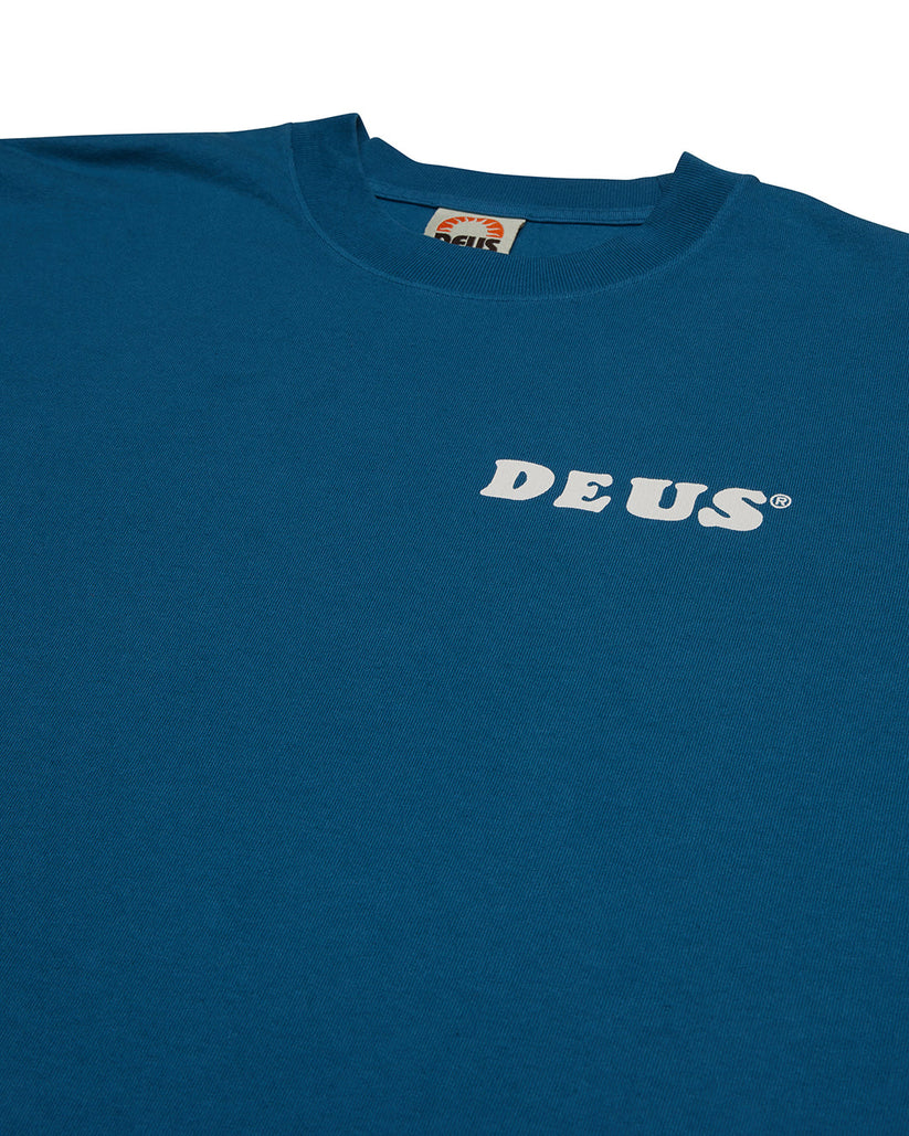 Deus Real Good T-Shirt - Moroccan Blue