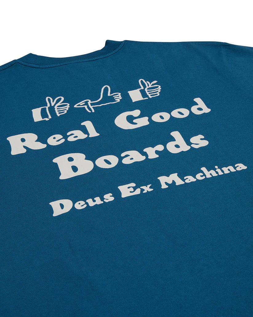 Deus Real Good T-Shirt - Moroccan Blue