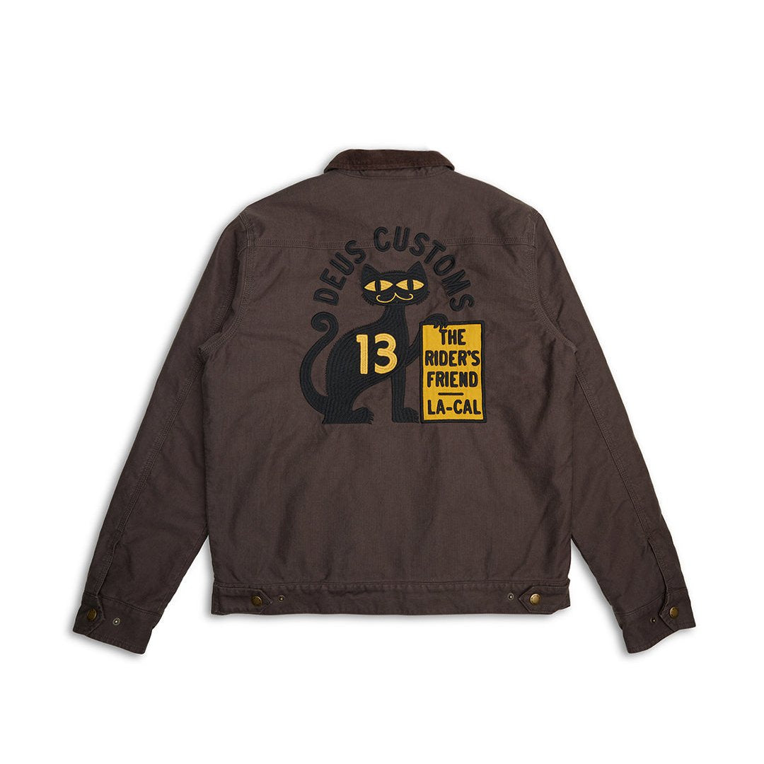 Deus Super Stitious Jacket - Chocolate Brown