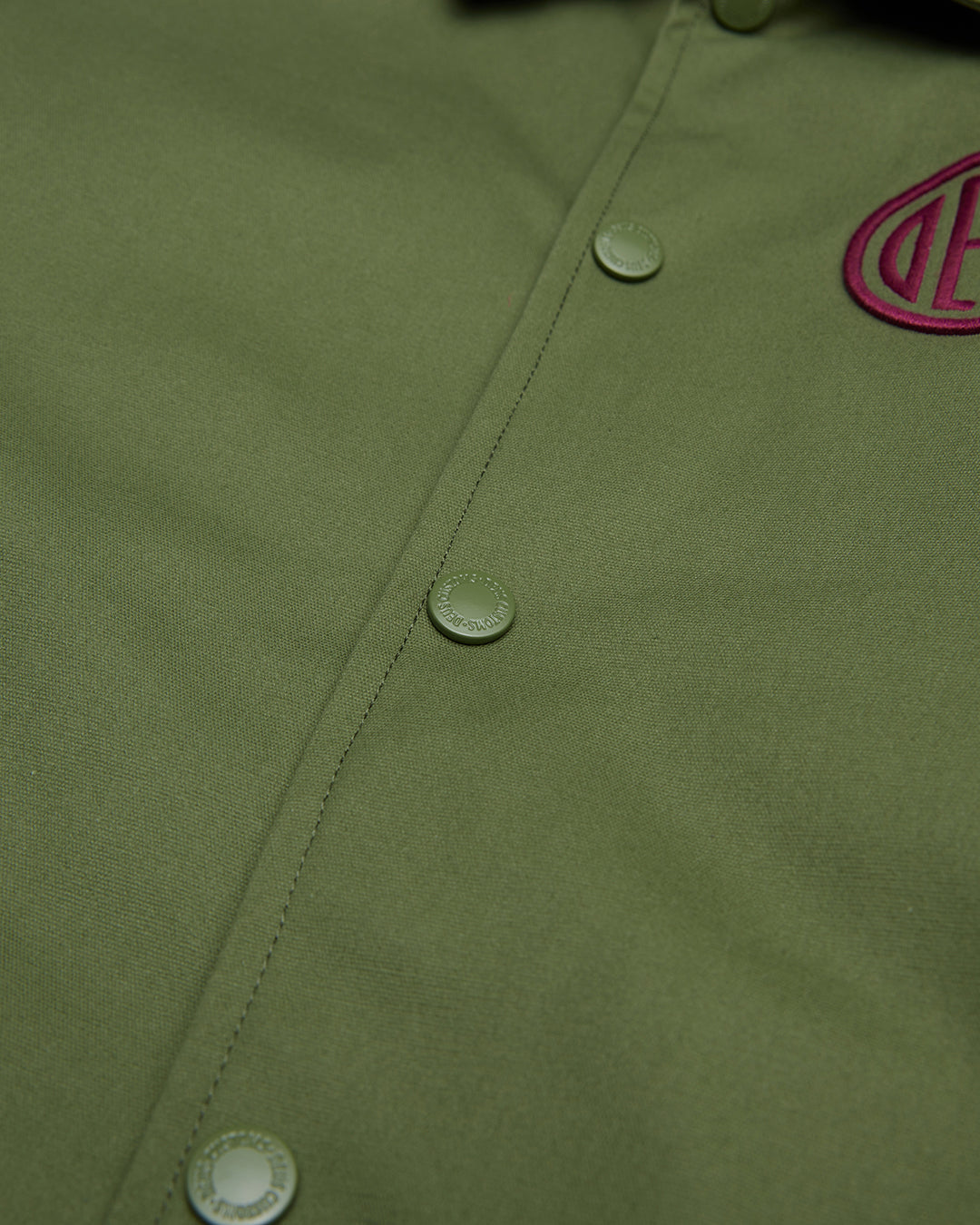 Deus Pill Logo Coach Jacket - Pine