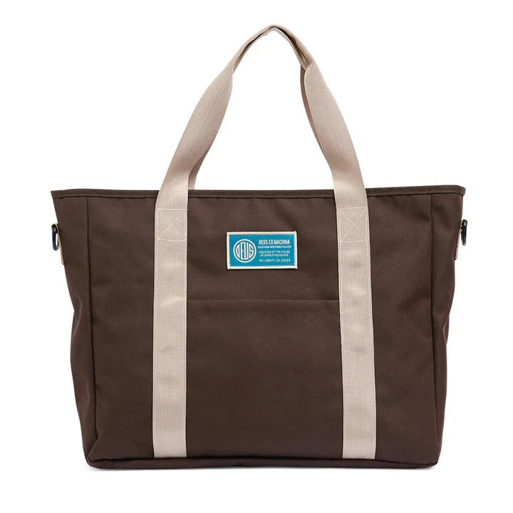Deus Utility Tote Bag - Chocolate Brown
