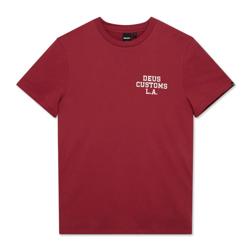Deus Quickbeak T-Shirt - Lava Falls Red