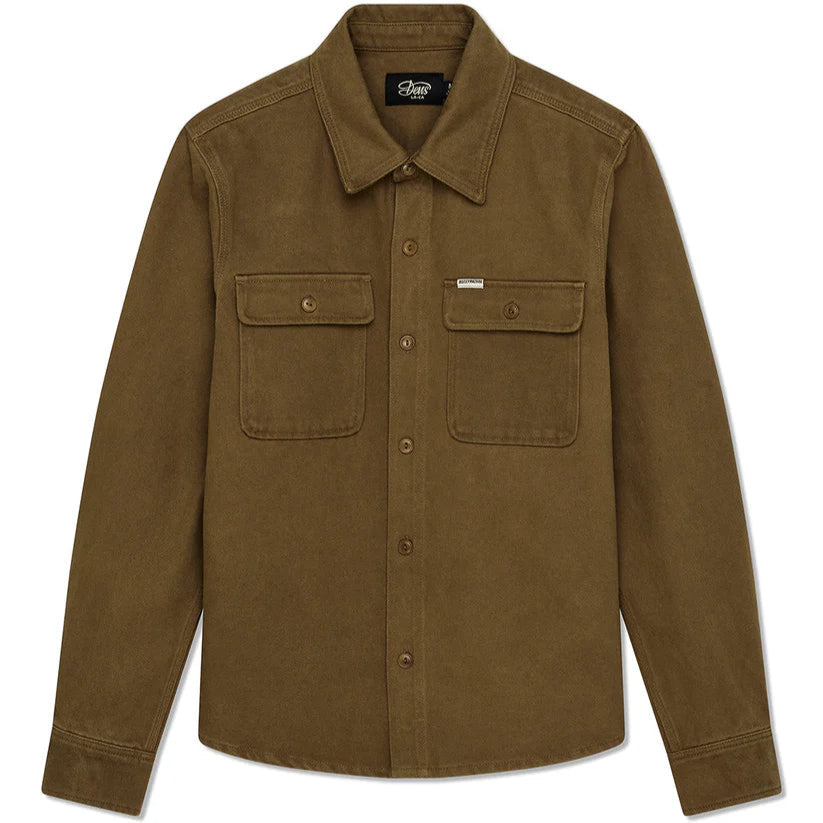 Deus Vacay Overdye Shirt - Bronze Brown