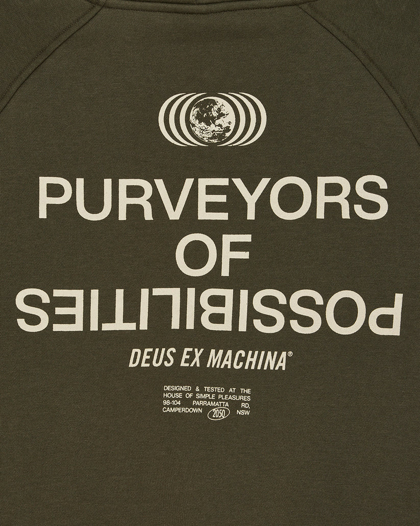 Deus Axis Hoodie - Dark Olive