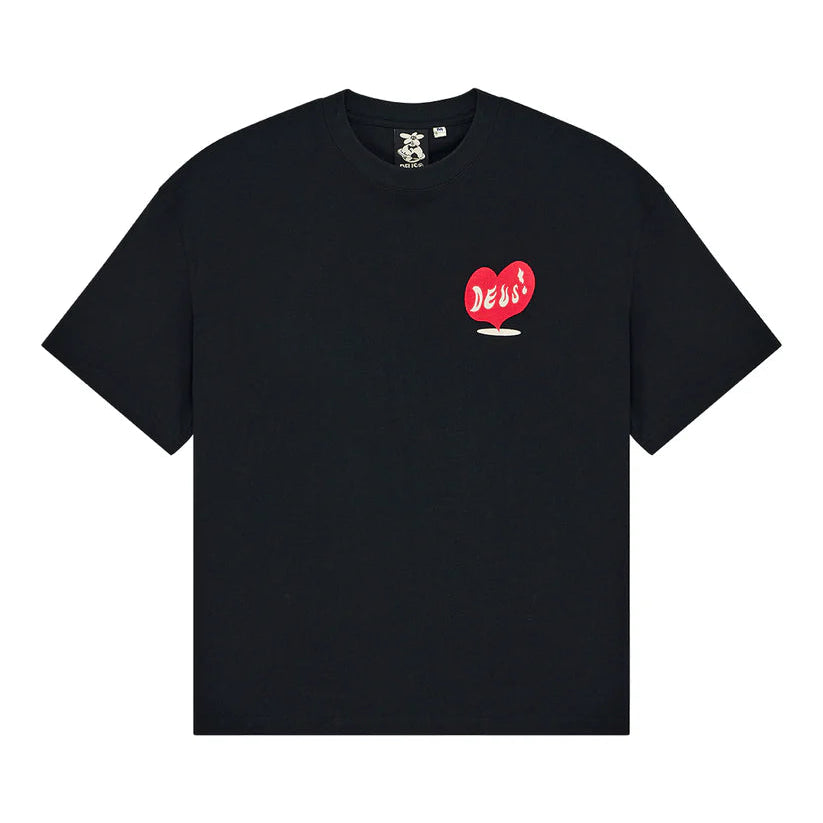 Deus Deep Cut T-Shirt - Black