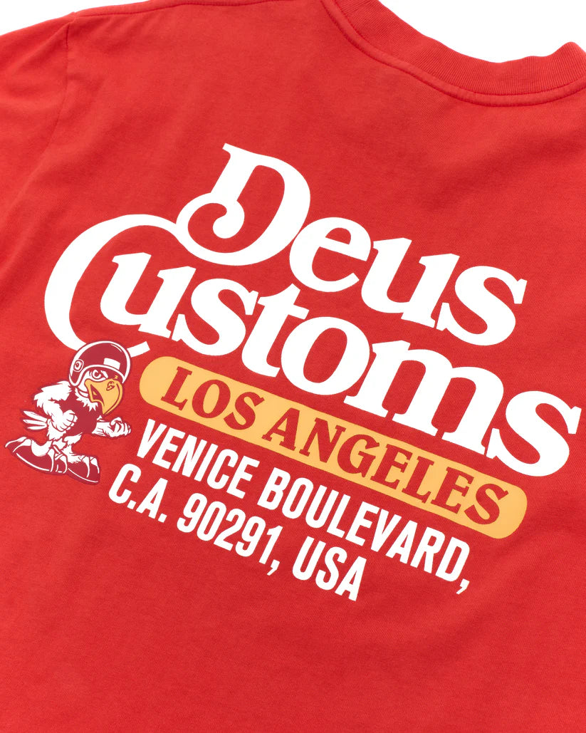 Deus Raptor T-Shirt - Tangerine Tango