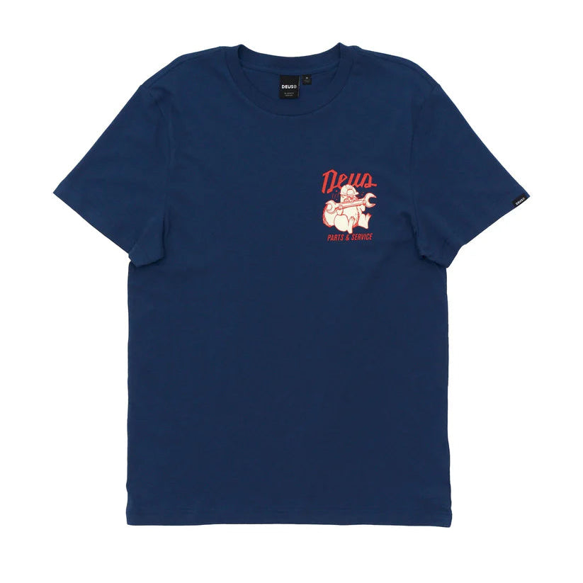 Deus Overbite T-Shirt - Mechanic Blue